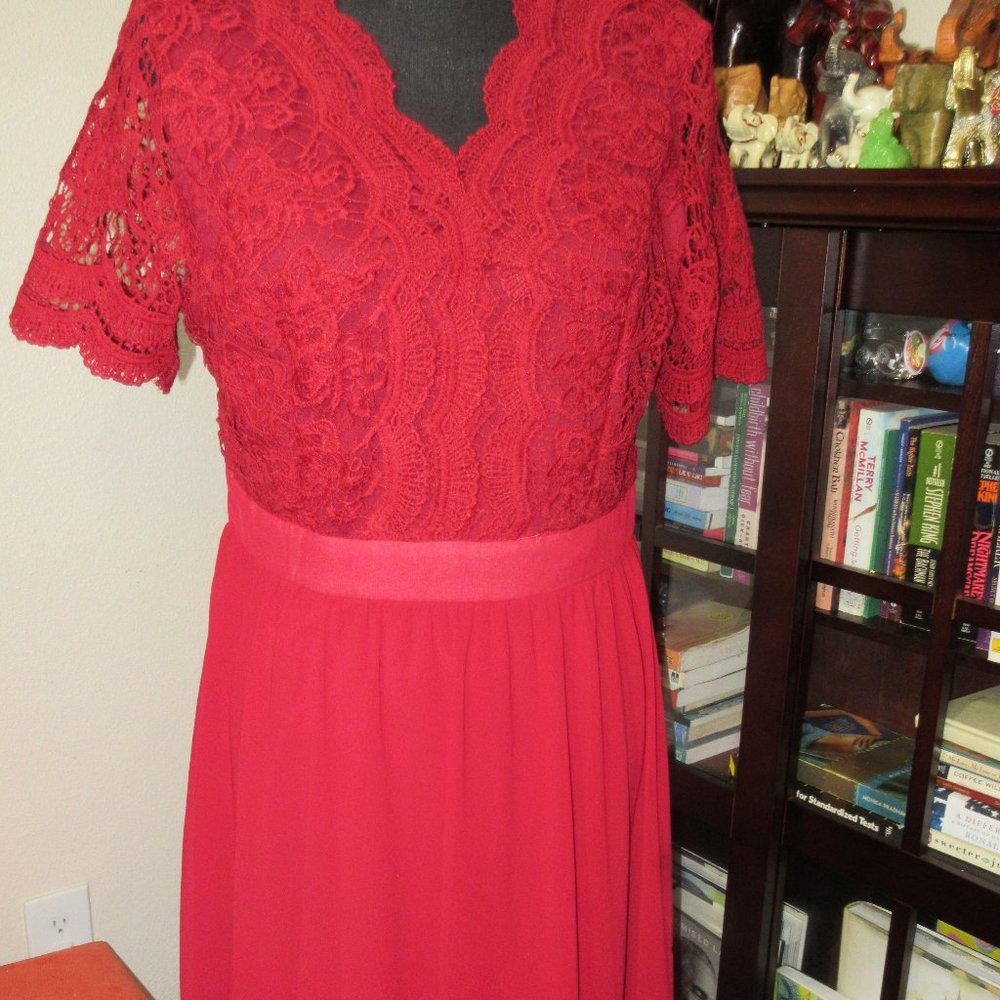 Rust Colored Swing Dress Size L